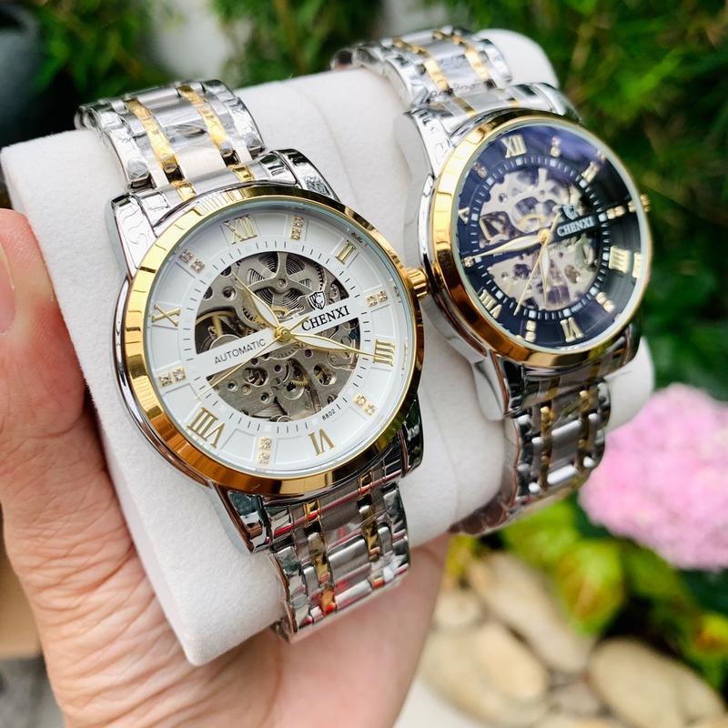 Đồng Hồ Nam CHENXI Cơ lộ Máy CX-8802 bản Dây Kim Loại
