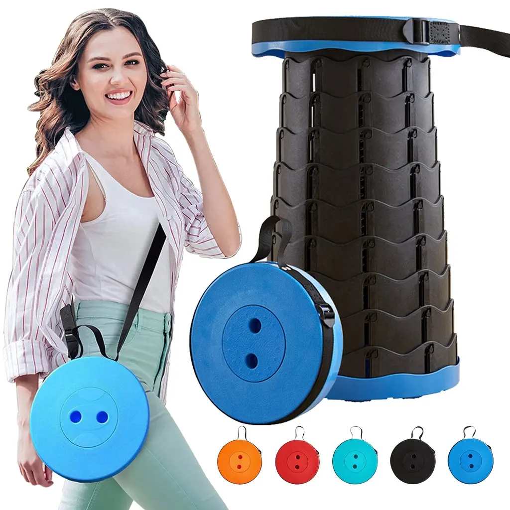 Ghế thư giãn có thể gập lại Di động, Ghế đẩu có thể thu vào cho người lớn, Ghế gấp nâng cấp có thể thu gọn 250kg