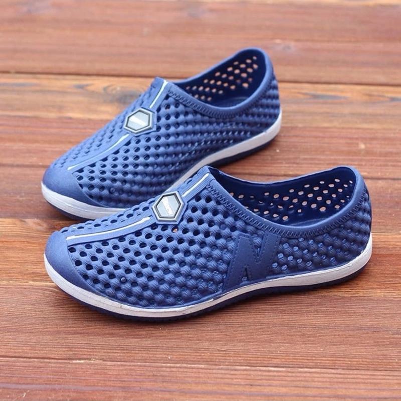 Giày nhựa đi mưa Nam ,trống trơn trượt có lổ thông thoáng 5