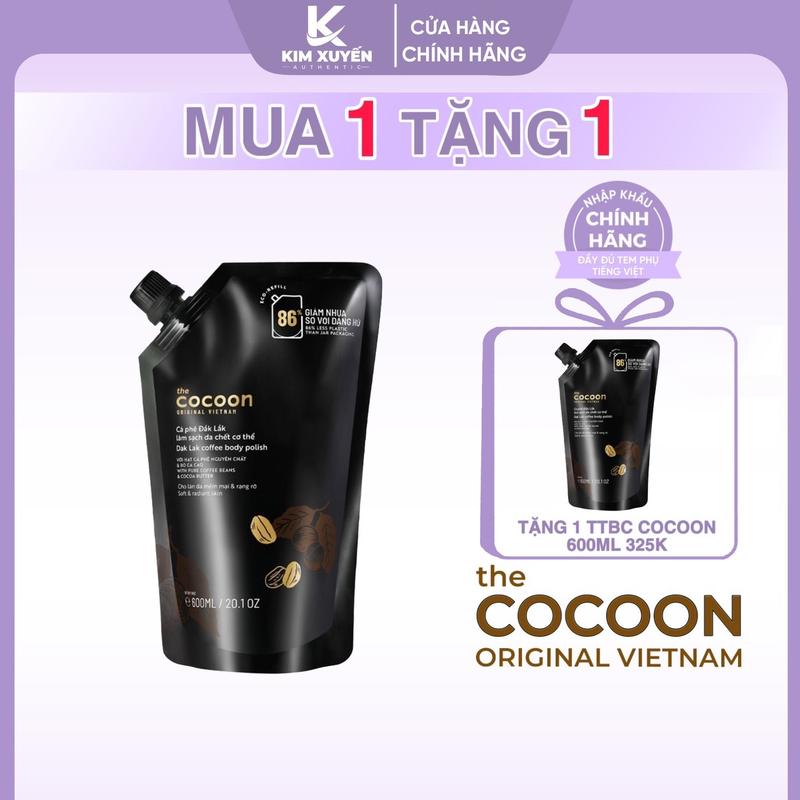 (Mua 1 Tặng 1) Tẩy tế bào chết Cà Phê Cocoon 600ml - Tặng TTBC Cà Phê Cocoon 600ml Dưỡng Body