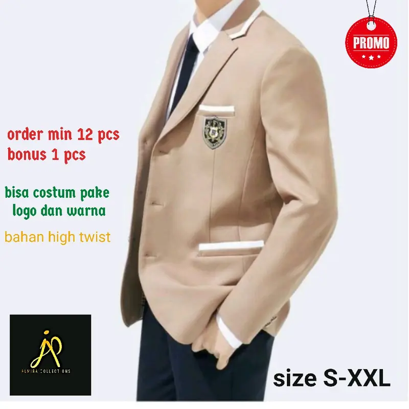jas sekolah /jas almamater kampus sekolah Pria 1