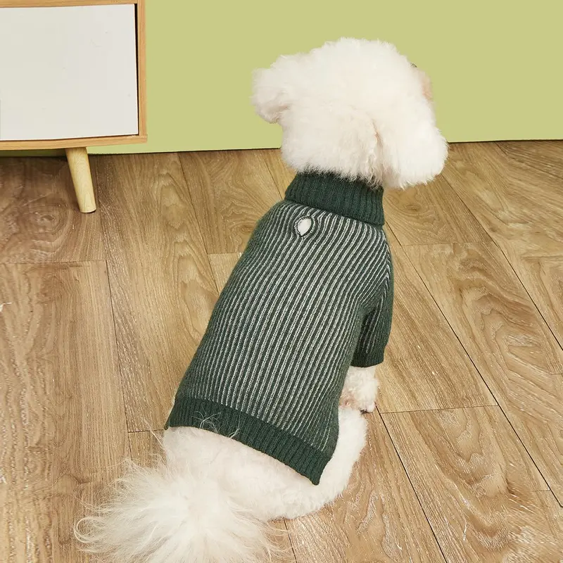 Striped Pattern Pet Sweater, Comfortable Stretch Pet Jumper, Soft Warm Pet Clothes for Large, Medium and Puppy Dogs and Cats 6