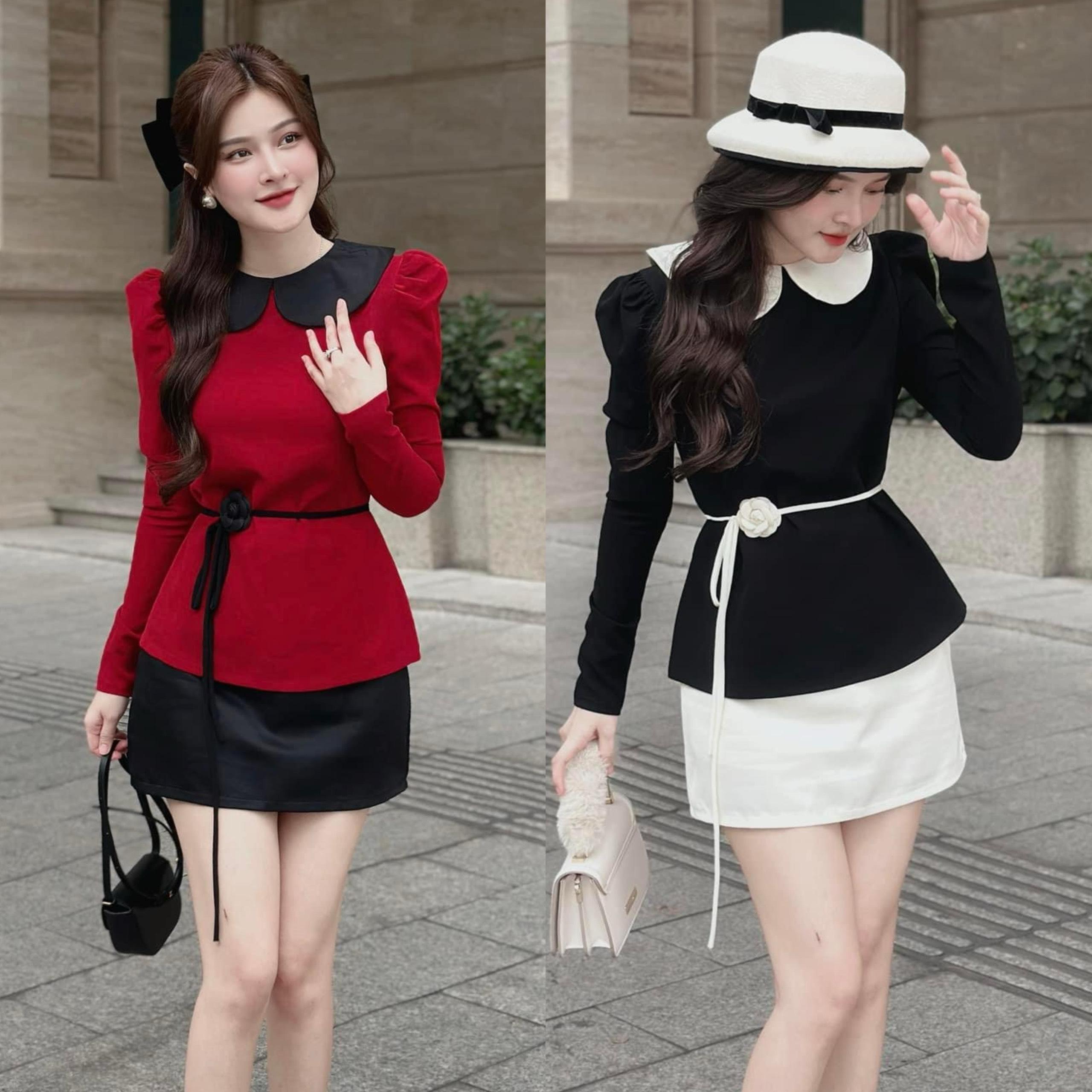 [Xả Kho] Set Váy Áo Thời Trang Bigsize Áo Vải Cotton Lạnh Cho Các Nàng 50 - 100Kg Nữ Top - A.1295