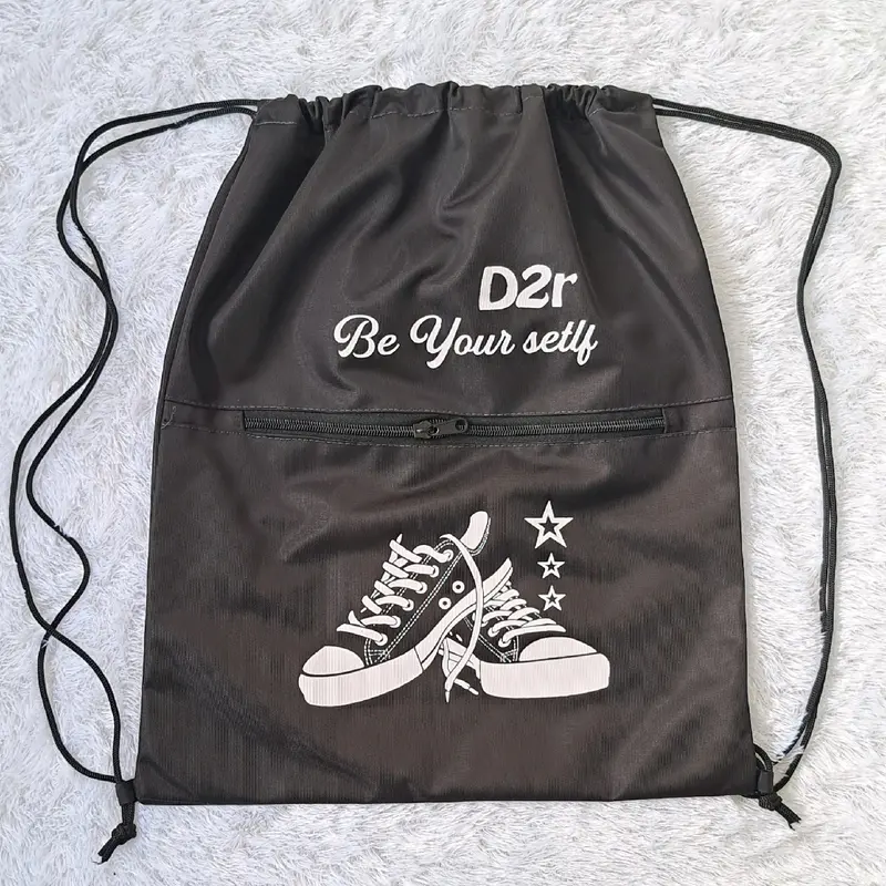 Tas Sepatu Futsal String Bag Tas Ransel Olahraga Tas Serut Gambar Sepatu Gymsack 6