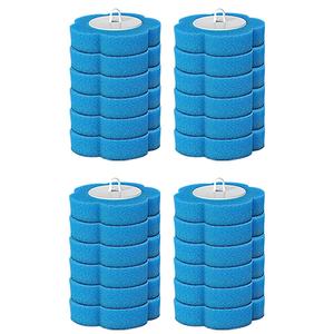 Disposable Toilet Brush Refill Sponge Head, 4 Counts/set Disposable Toilet Brush Replacement Sponge Head, Household Cleaning Supplies