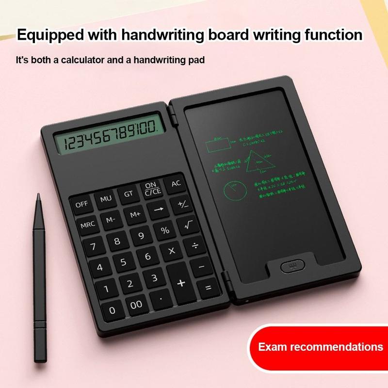 Product Introduction of upinon Professional 12-Digit Scientific Calculators With Stylus LCD Notepad Math Calculator Foldable Writing Pad Accounting Calculator Office 16