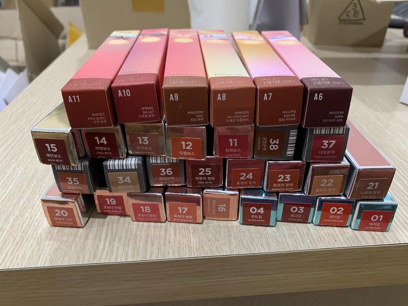  son BBIA  Đầy đủ các mã màu gồm son bóng và son kem  