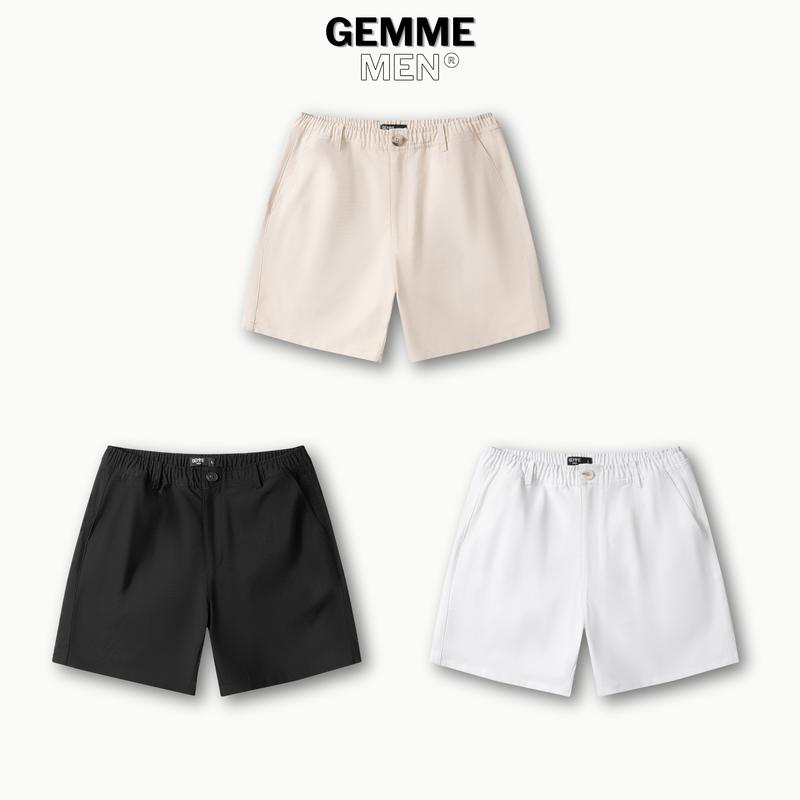 Quần short kaki big size trên gối GEMME MEN, thể thao, năng động, big size 55kg - 150kg