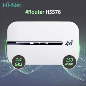 Hi-Net Router WiFi Portabel Seluler H5576 4G Mendukung Kartu SIM 150 Mbps