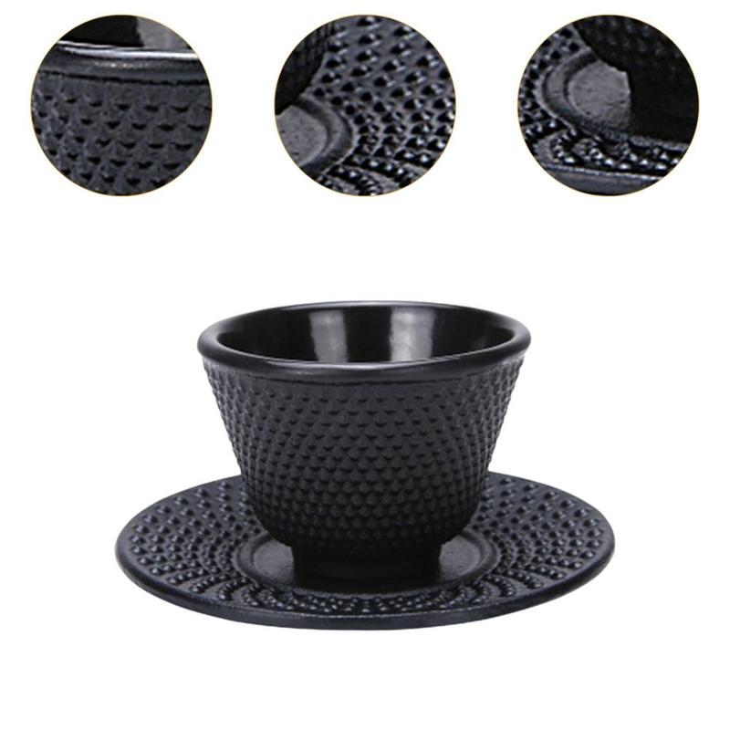 Product Introduction of Cast Iron Teacup with Coaster,Tea Cup with Saucer,Creative Teaware,Asian Tea Cup,Cast Iron Teaware,Iron Tea Cup Tea Cup 2