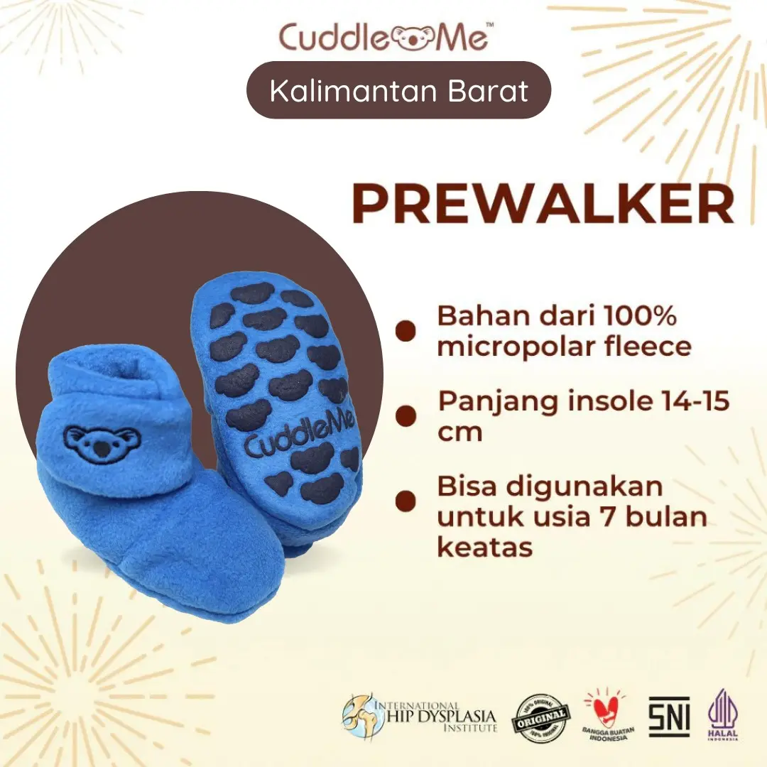 Prewalker CuddleMe sepatu Bayi dengan Sol anti Slip