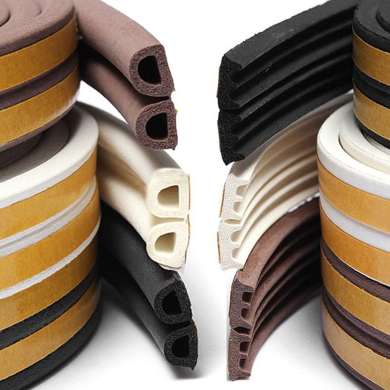 Product Introduction of 5/10m D/E/P/I Type Rubber Weather Strips Anti Collision Draught Excluder Window Door Foam Seal Strip 17