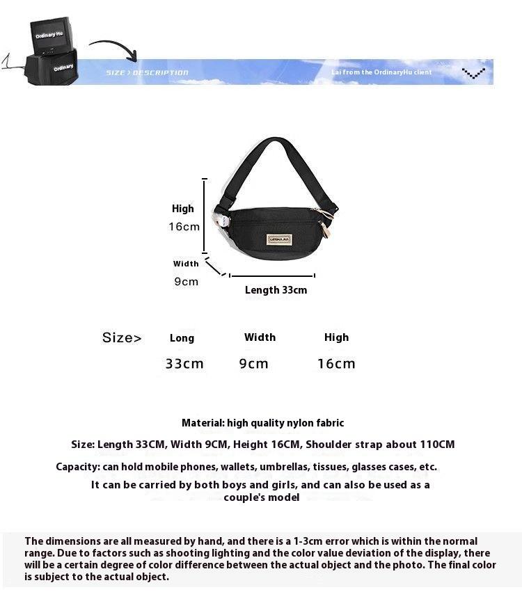Product Introduction of 2025 New Trendy Chest Bag Phone Casual Simple Crossbody Bag Single Shoulder Bag Crossbody Bag Sports Waist Bag 4