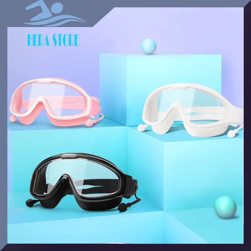 Kính bơi không gọng Haizid, nút bịt tai liền kính STORE HERA KB09 7
