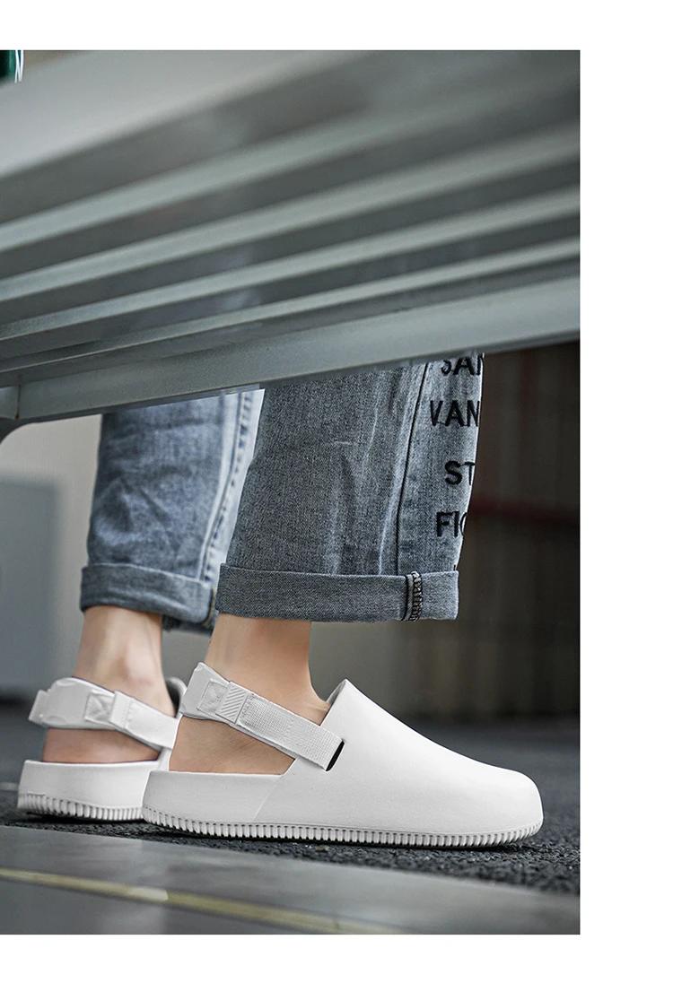 Product Introduction of Summer Men Platform Slippers Casual Outdoor Sandals EVA Slides Flip-Flops Beach Sandals Garden Shoes Comfortable Slippers Male 40