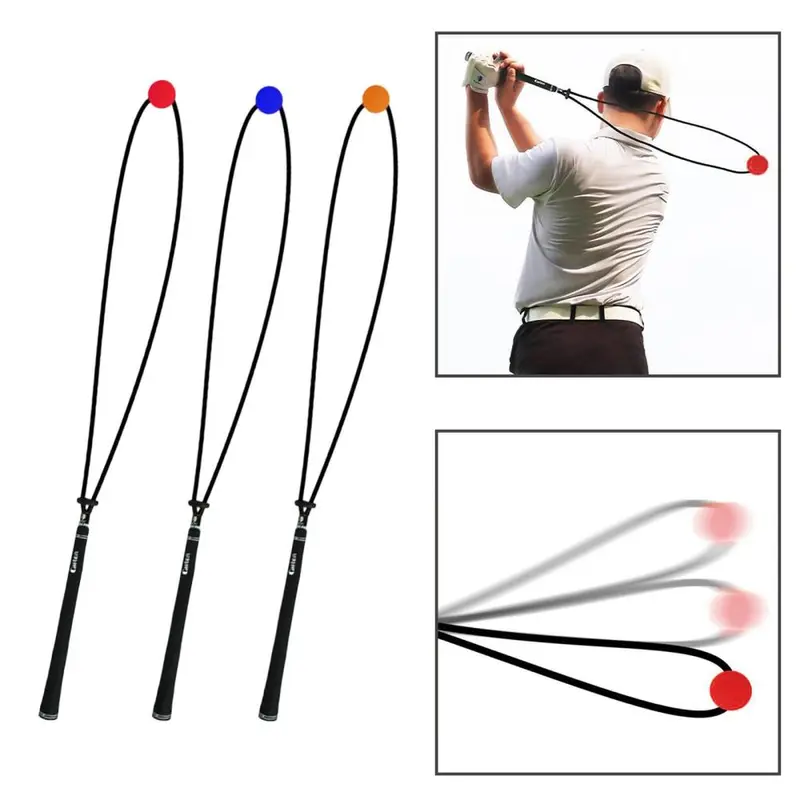 Dụng Cụ Hỗ Trợ Tập Xoay Golf, Có Thể Điều Chỉnh, Để Chỉnh Tư Thế Xoay Dây Đàn Hồi 3