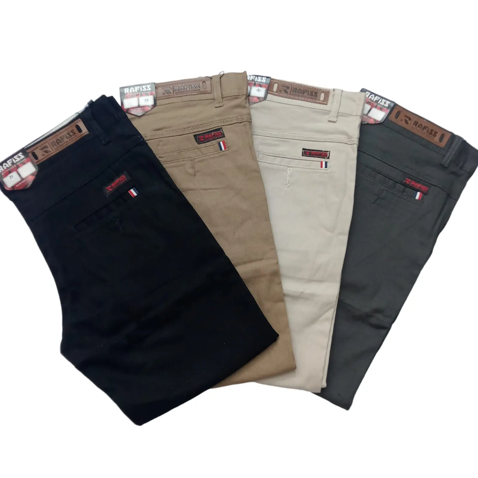 celana chino panjang pria premium slimfit Katun Hitam Formal Distro