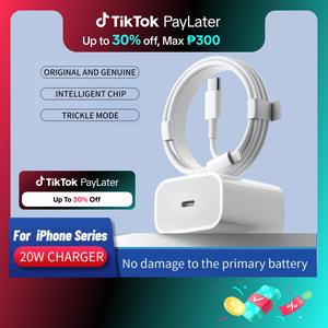 (FOR IPHONE USER)PD 20W Power Adapter Charger Fast Charging with Charging Cable fast charger compatible with Iphone 6/  7 / 8/ X/ XR/ 11 /12/ 13/ 14 Pro Max/14 Pro  With 1Meter Cable Wire USB-C Electronic Mobile Smartphone Cellphone