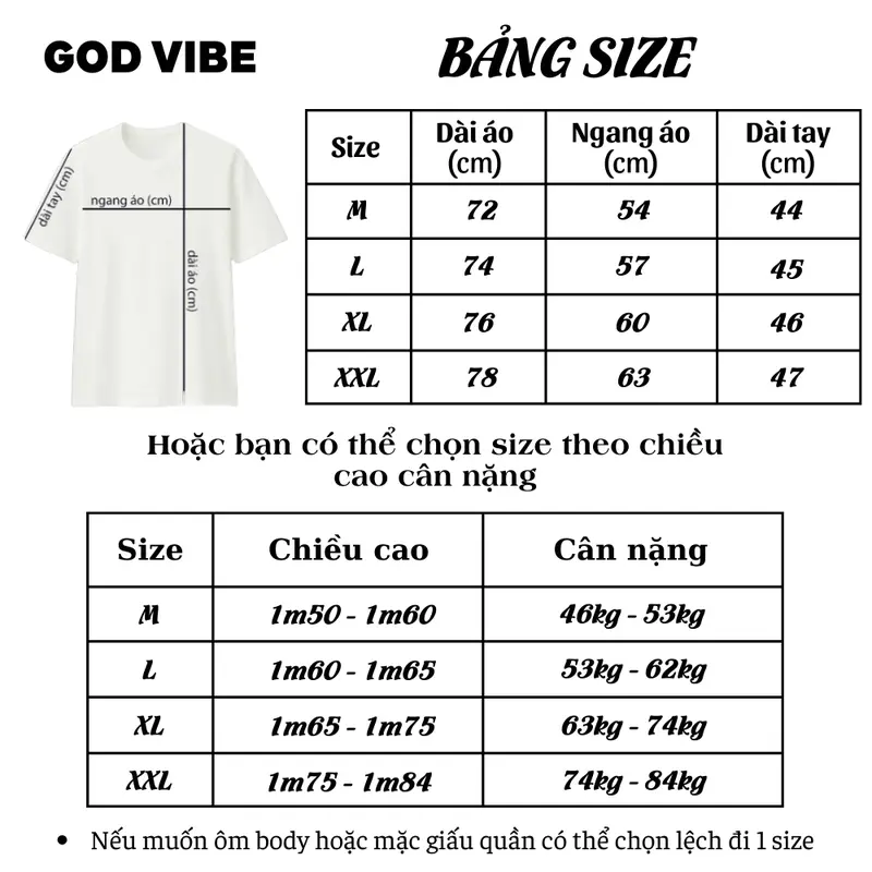 Áo thun GOD VIBE phong cách Unisex  Nam Nữ form rộng GTK10 Đen Cổ Tròn 5
