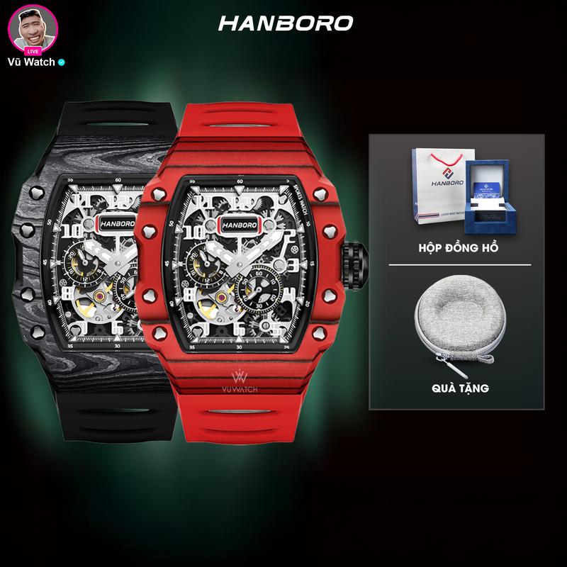 Đồng Hồ Cơ Nam HANBORO [5860] 937-3 | Nhà phân phối ĐỘC QUYỀN Vũ Watch