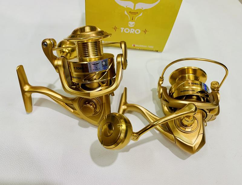 Máy Câu Cá Toro Murrah vàng núm độ kim loại Bắt Cá Fishing Đi Câu