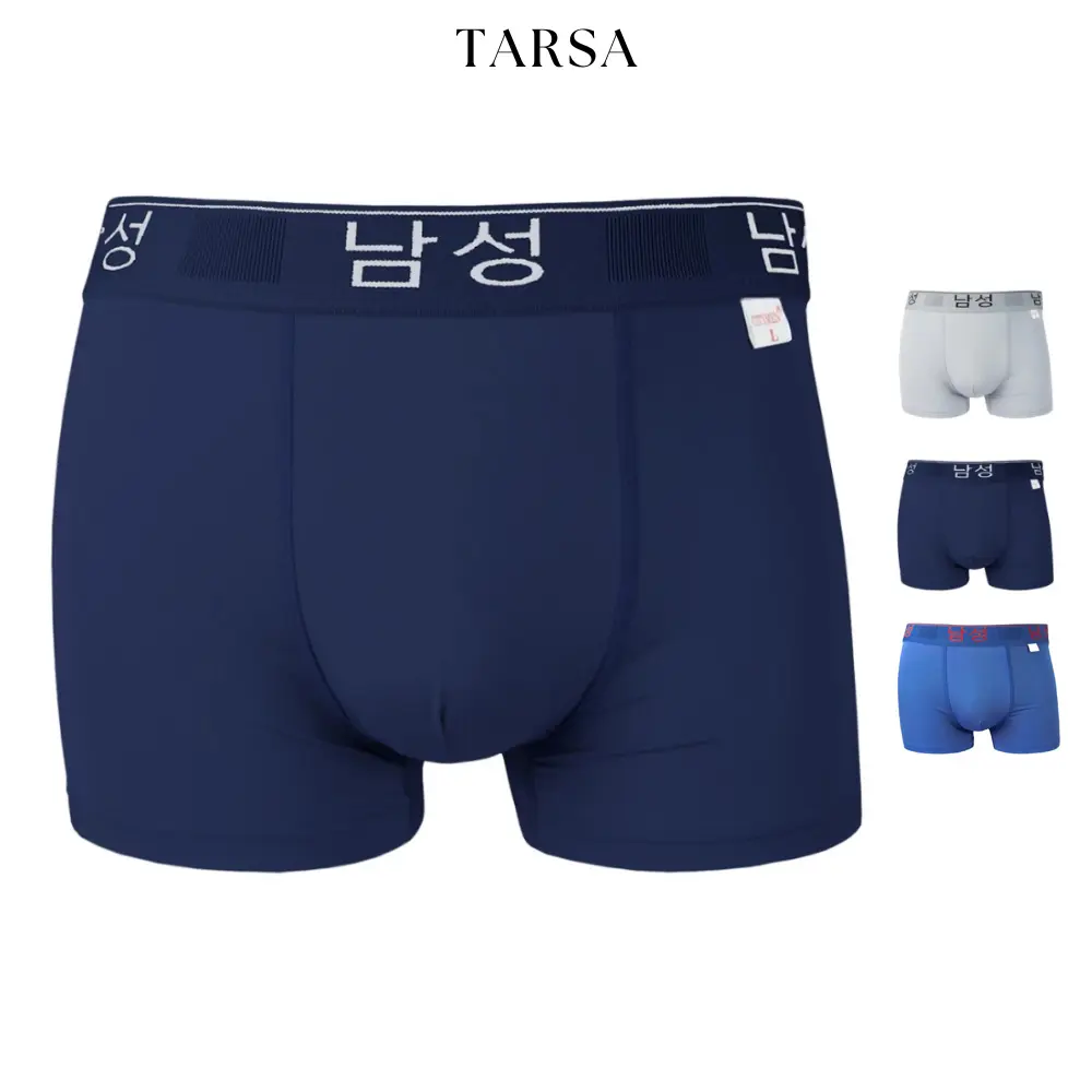[COMBO 5C] Quần Lót Nam Boxer Vải Thun Lạnh Lưng Hàn Quốc Co Dãn 4 Chiều, Sịp Đùi