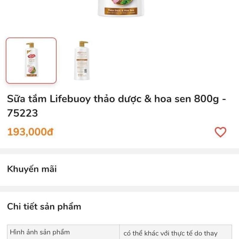 Sữa tắm Lifebuoy Thảo Dược & Hoa Sen 800g - Dưỡng Body Dưỡng Da Body thiên nhiên mới 3