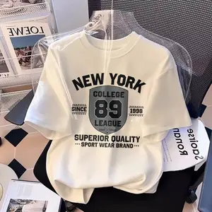 XZHAINV Kaos wanita dengan cetakan huruf yang longgar dan lengan pendek/pakaian wanita gaya modern/atasan puith modis dan elegan gaya Korea