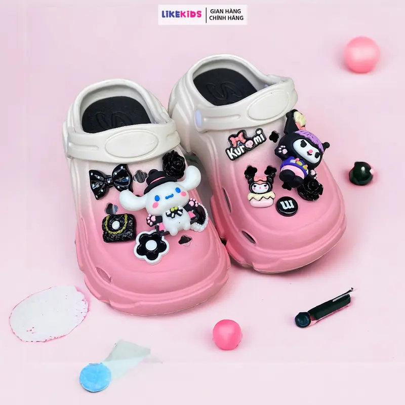 Dép SỤC cho bé gái hoạ tiết CHARM cute - LikeKids 3