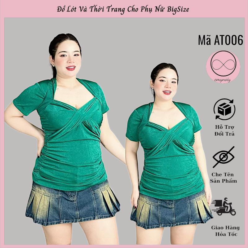 Product Introduction of Mã AT006 – Áo thun nữ bigsize, dáng xoắn ngực rút eo, chất thun nhung mềm, tôn dáng thoải mái 11