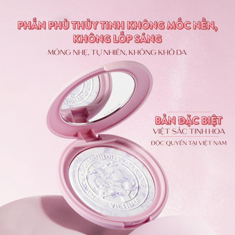   KOL x MENOW  Phấn phủ không mốc nền mỏng nhẹ tự nhiên MENOW Việt sắc Tinh hoa 7gr 