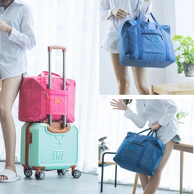 Product Introduction of Lightweight Foldable Travel Duffel Bag Unisex Tote Carry-On Luggage for Weekenders Overnight Stays 6