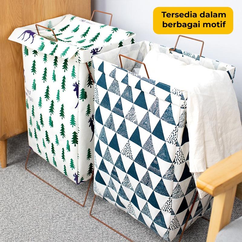 Dejavu Laundry Bag Keranjang Baju Lipat Tempat Pakaian Kotor Laundry Basket Tempat Cucian Baju Penyimpanan Mainan Anak Serbaguna HSB217 4
