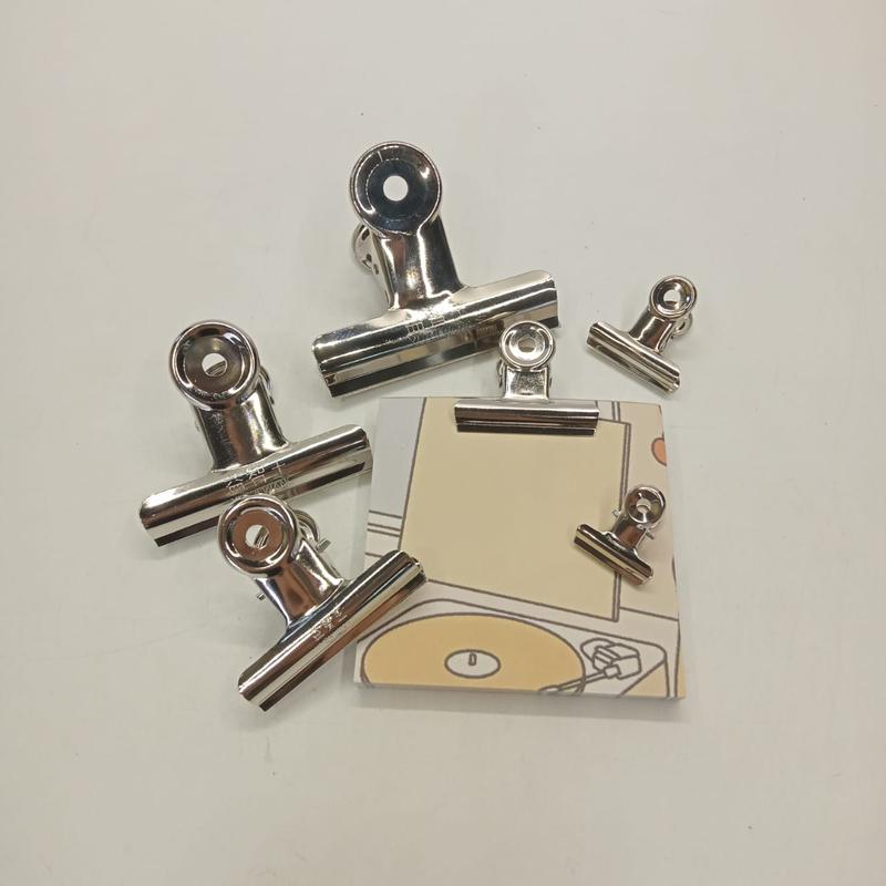 Bulldog Round Spring Steel Clip Metal Paper Clips 22mm/31mm/38mm/50mm ...