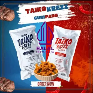 Taiko Krezz Guripang 500g / 1000g Kerupuk Sapi Pedas Cemilan Renyah Lezat Halal Viral Gurih