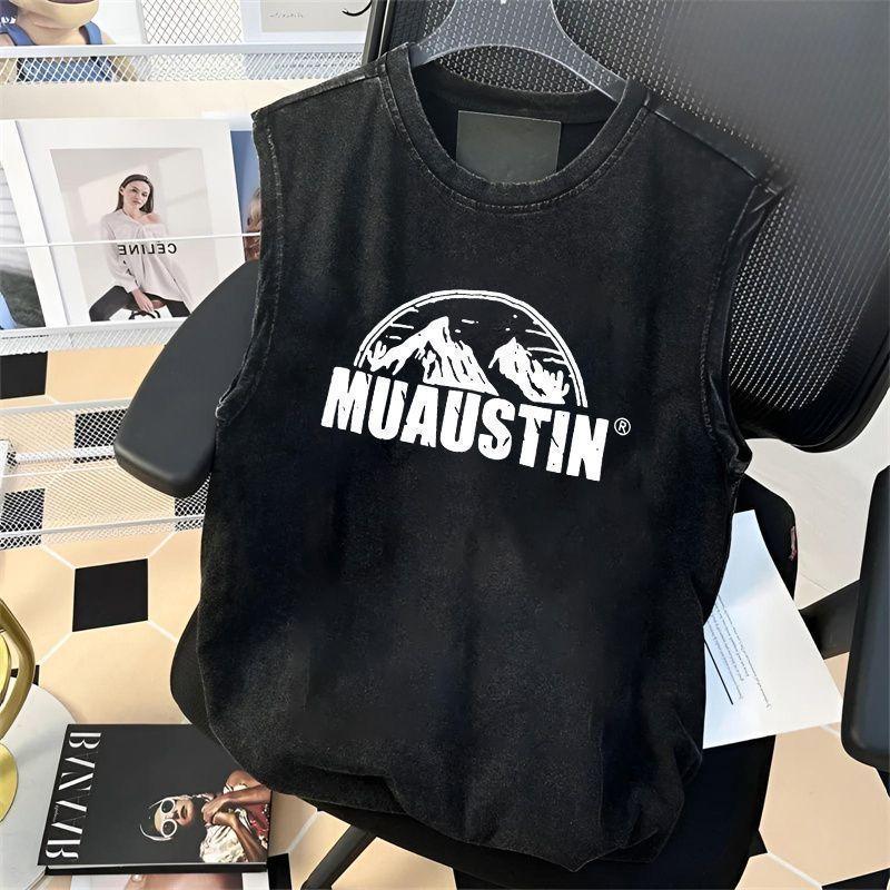 Áo Vest Cổ Điển Mỹ, Màu Trơn Dành Cho Nam Giới, Không Tay, Áo Phông Mùa Hè, Phong Cách Cổ Điển Đã Giặt, Hợp Xu hướng, Độc Đáo Cổ Điển Áo Ba Lỗ, Thời Trang, Dễ Phối Đồ, Cá Tính 6