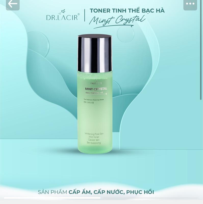 Tone Tinh thể Bạc Hà hỗ trợ giúp cấp ẩm, phục hồi da