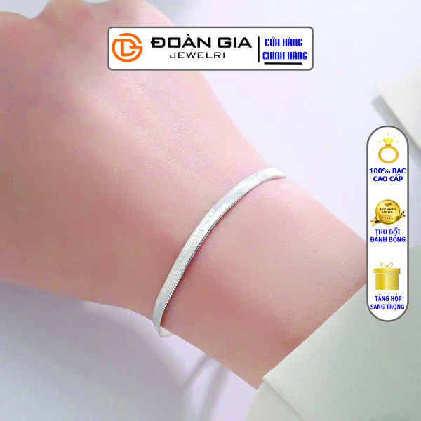 Lắc Tay Bạc Ý 925 Nguyên Chất (Bảo Hành Đánh Sáng Trọn Đời) RT0165