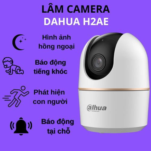 Camera DAHUA H2AE độ phân giải 1080 full HD, đàm thoại 2 chiều, xouy 360, cảnh báo còi hú tại LÂM CAMERA