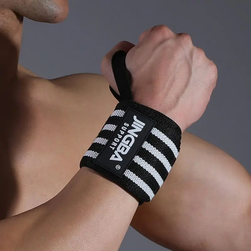 Adjustable Wrist Support Wrap, Fashion Striped Elastic Wristband for Men and Women Daily, Sports Gear Wrist Guard for Basketball Badminton 3