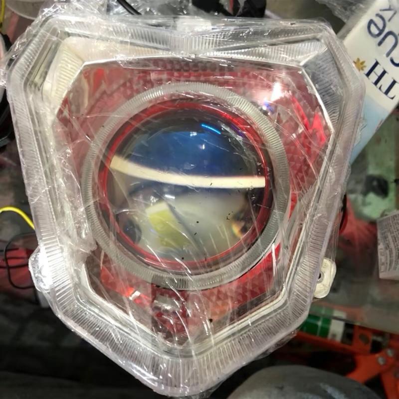 Đèn xe điện xmen 3.0 mắt quỷ vòng 3D hỗ trợ lắp