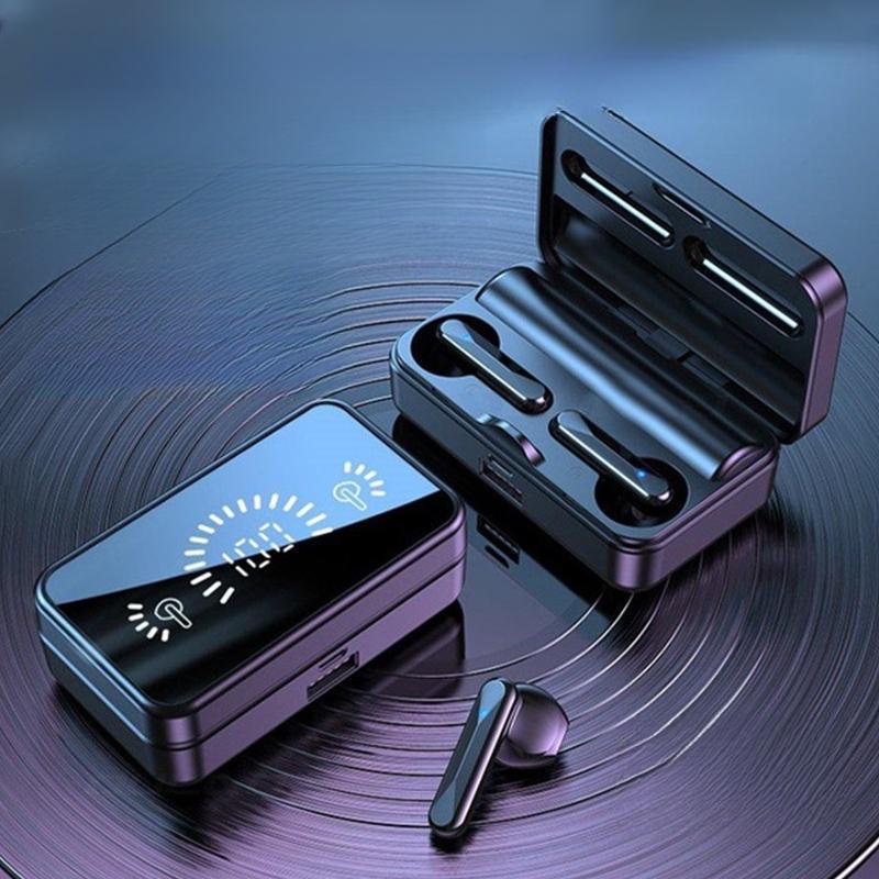 Tai nghe Bluetooth không dây TWS S20 tích hợp Micro màn hình kỹ thuật số LED với 5 gươngTai Nghe Nhét Tai Nghe Bluetooth Âm Thanh Nổi Thích Hợp Chơi Game Thể Thao Và Công Sở Giảm Tiếng Ồn Có Nút Tai Nghe