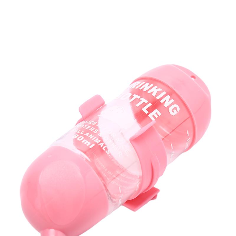Product Introduction of 80ml Plastic Hamster Drinker Water Bottle Dispenser Hanging Pet Drinking Bottle 24