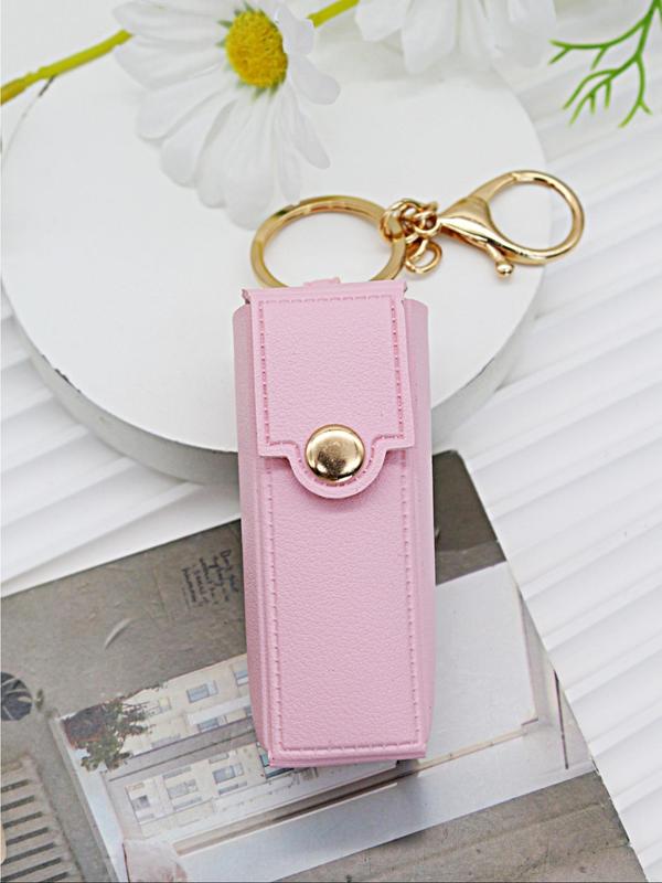 Solid Color Mini Bag Charm with Keychain for Women & Men, Casual and Versatile Bag Charm for Daily Use, Perfect Bag Decoration 1