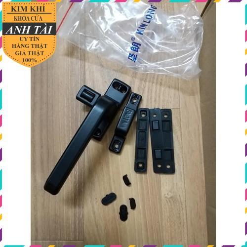 Tay gạt cửa sổ, tay cài cửa sổ Kinlong lắp cửa sổ nhôm hệ Việt Pháp, PMA, XINGFA