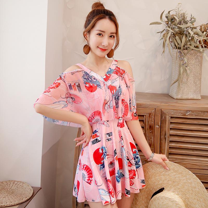 Product Introduction of Đồ Bơi Nữ Kín Đáo Dạng Váy Tay Bèo - Hàng Quảng Châu cao cấp 31
