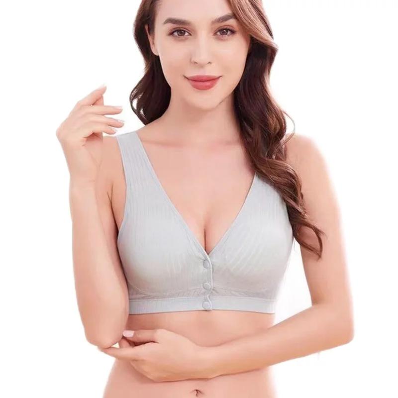 Large Size Maternity Underwear Vest Type No Steel Ring Cross Breastfeeding  Comfortable Maternity Sleep Bra Without Breast 3