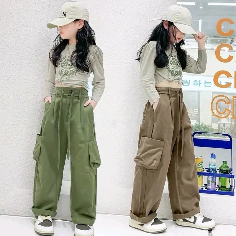 CLANA CARGO TWILL ANAK PEREMPUAN USIA 7-12 THN Polos Celana Cantik 1