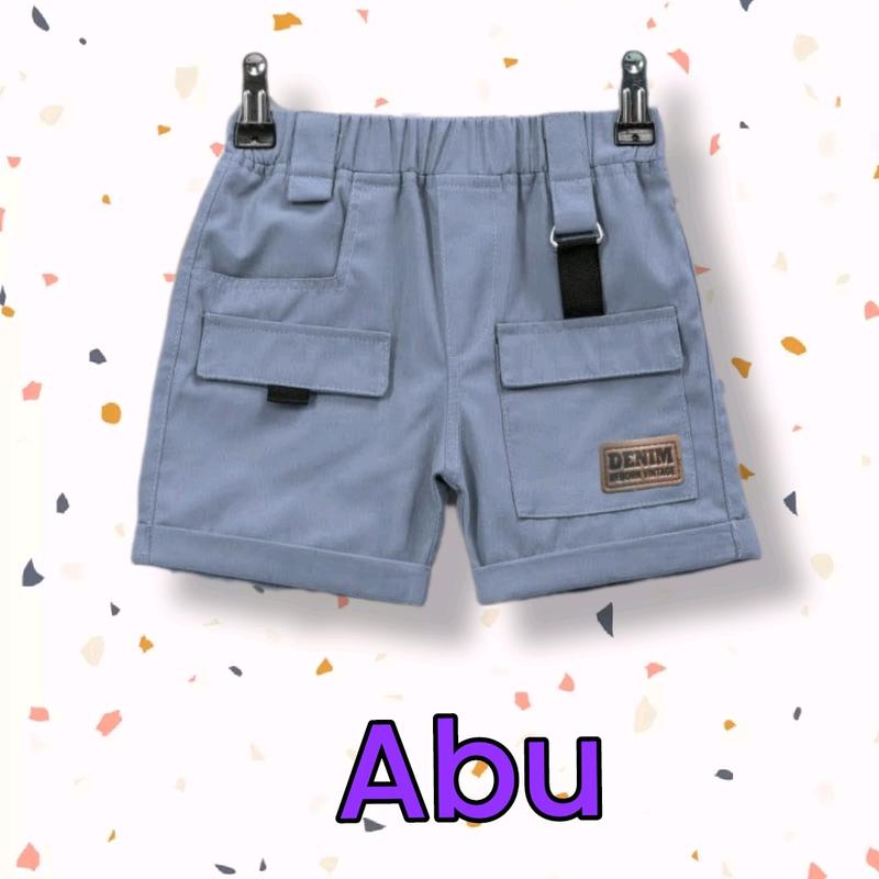100 rb 3 pcs Celana Pendek Cargo Anak / Celana Cargo Short Pants usia 1 - 10 3