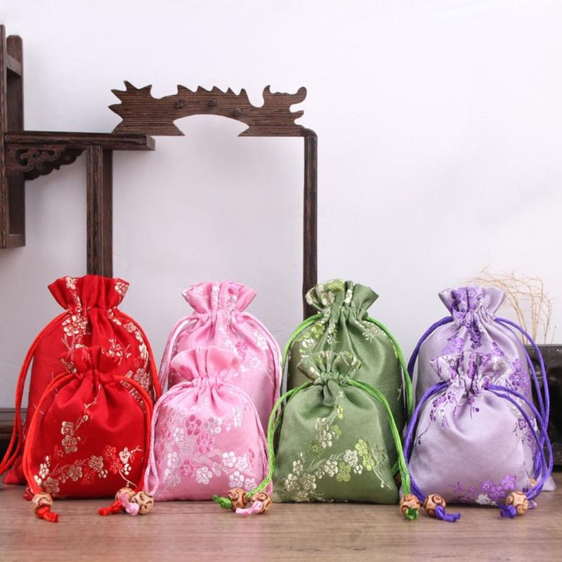 Product Introduction of Túi lưu trữ sa tanh, túi xách thêu dây rút, dành cho phụ nữ, túi kẹo cà vạt, túi đóng gói trang sức, thích hợp cho quà tặng, hoàn hảo cho các bữa tiệc 10